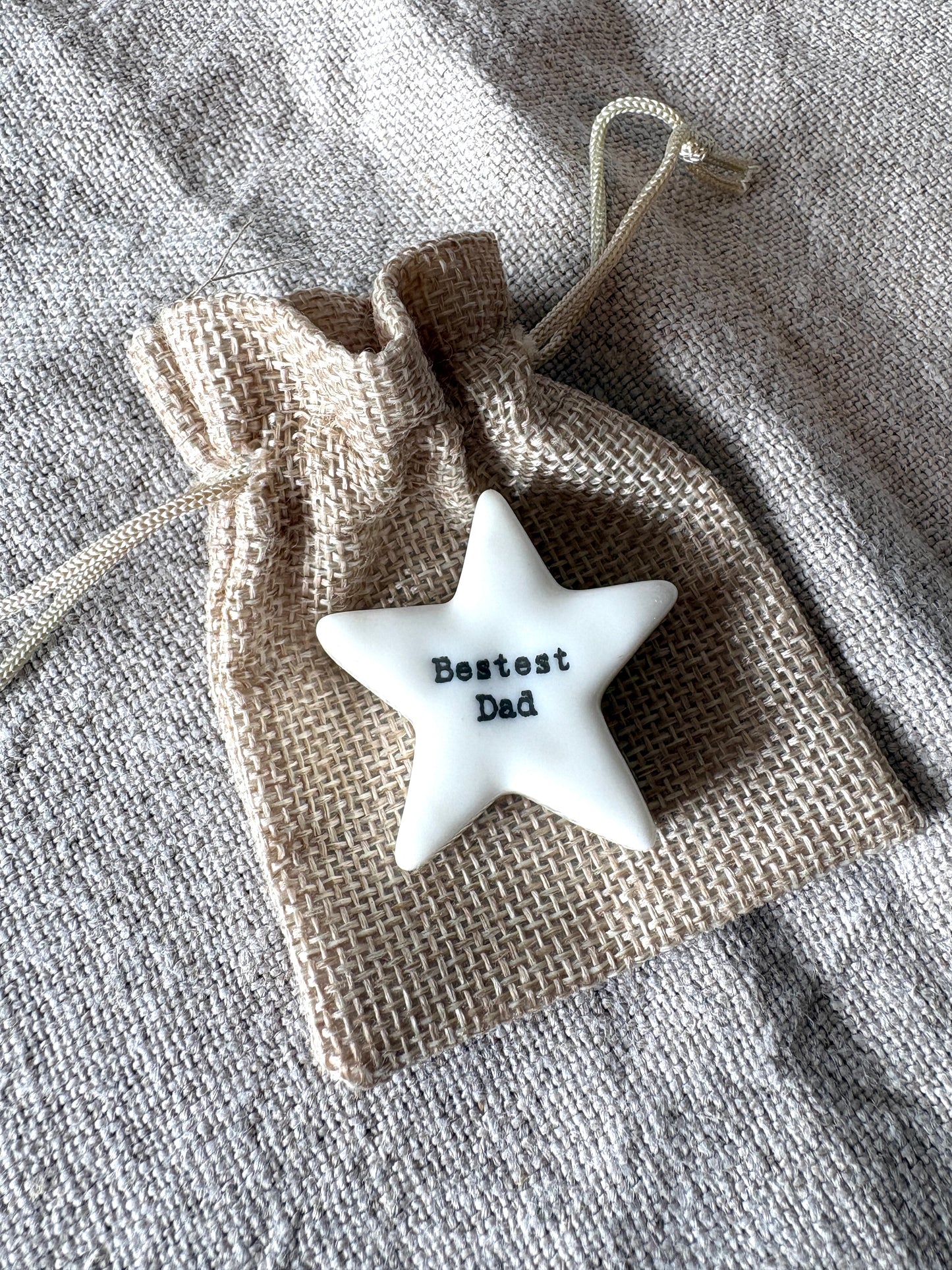 Bestest Dad, Star Token in Gift Bag