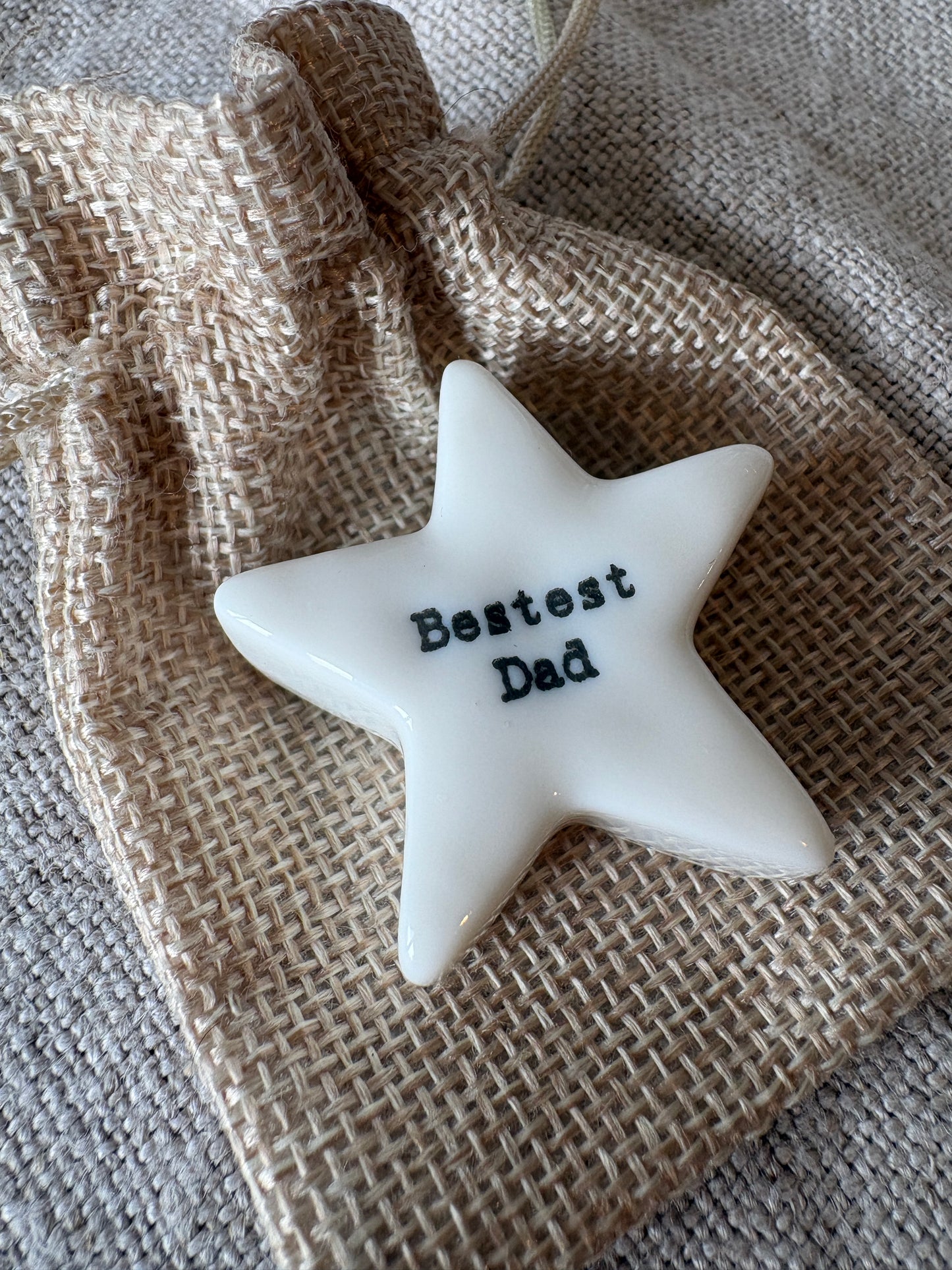Bestest Dad, Star Token in Gift Bag