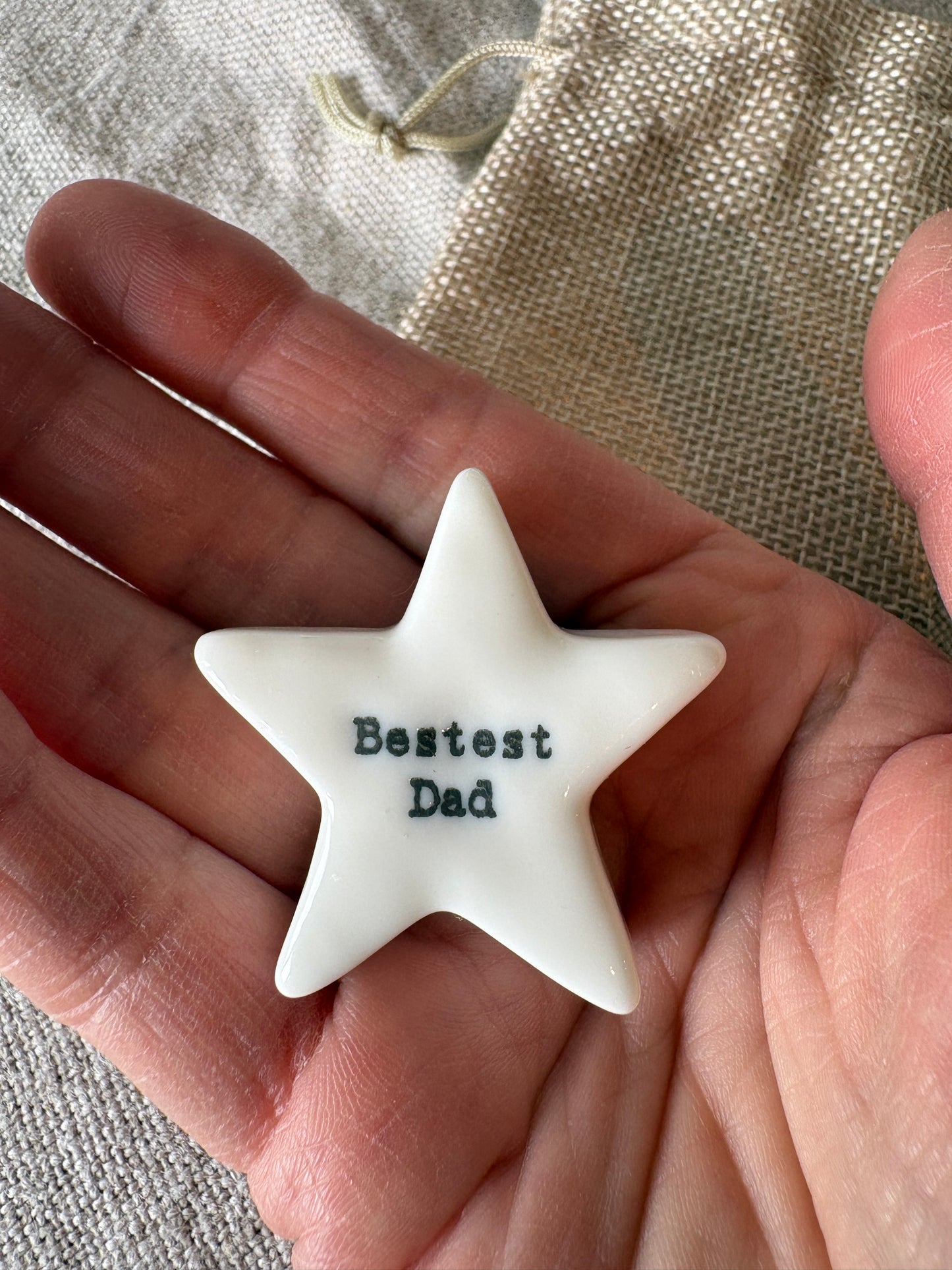 Bestest Dad, Star Token in Gift Bag