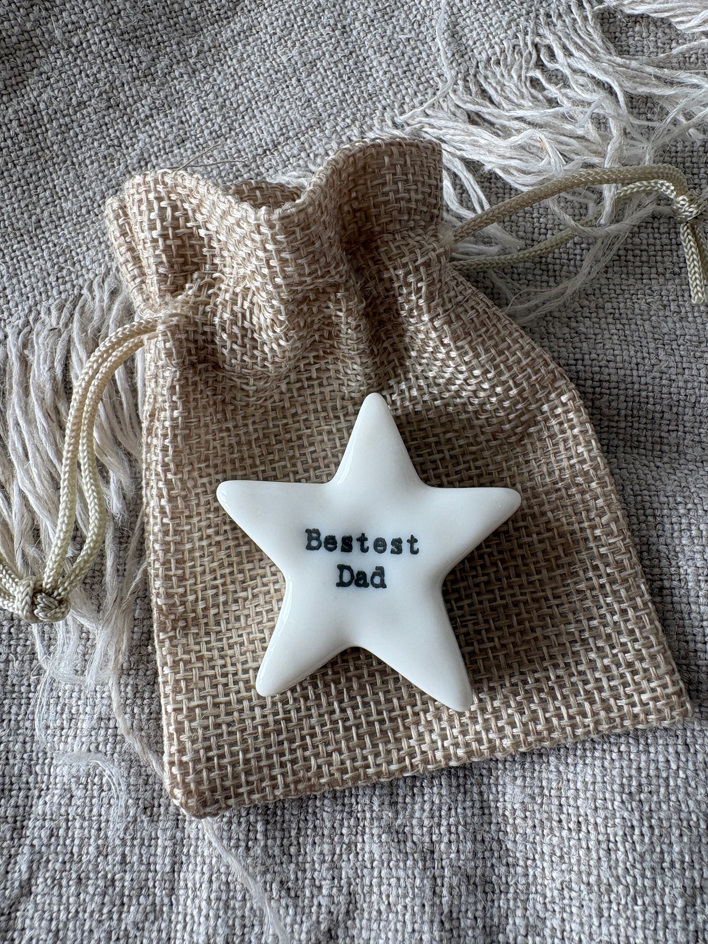 Bestest Dad, Star Token in Gift Bag