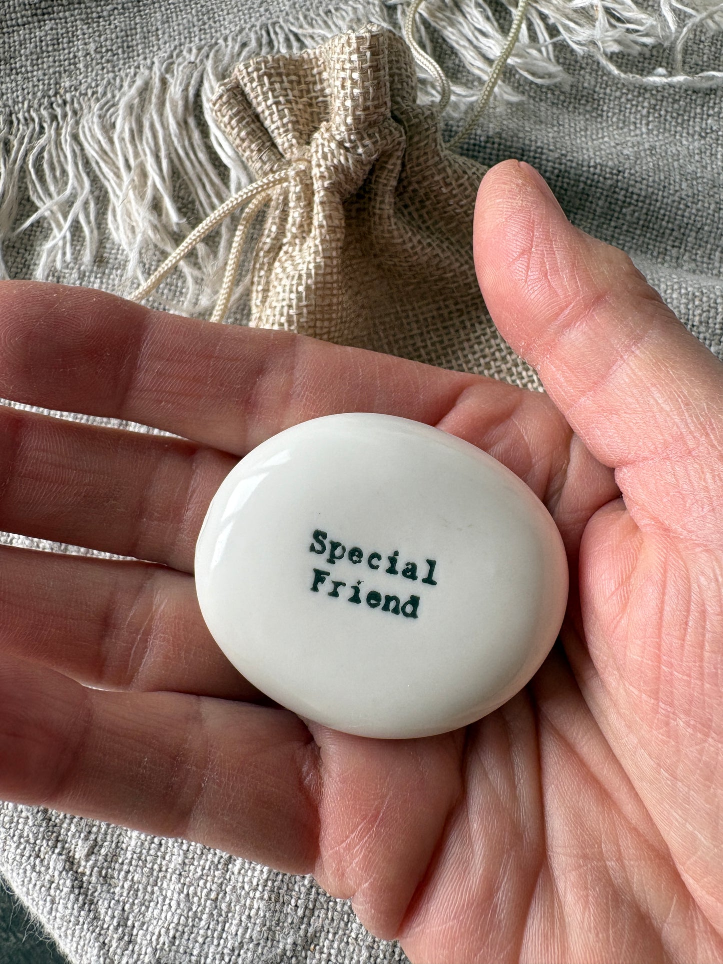 Special Friend, Keepsake Pebble in Gift Bag
