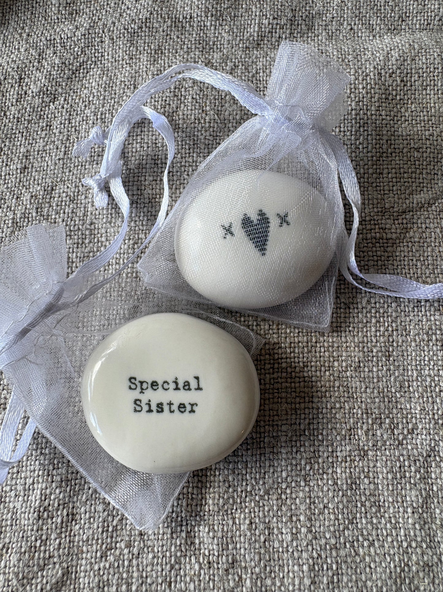 Special Sister, Keepsake Pebble in Gift Bag