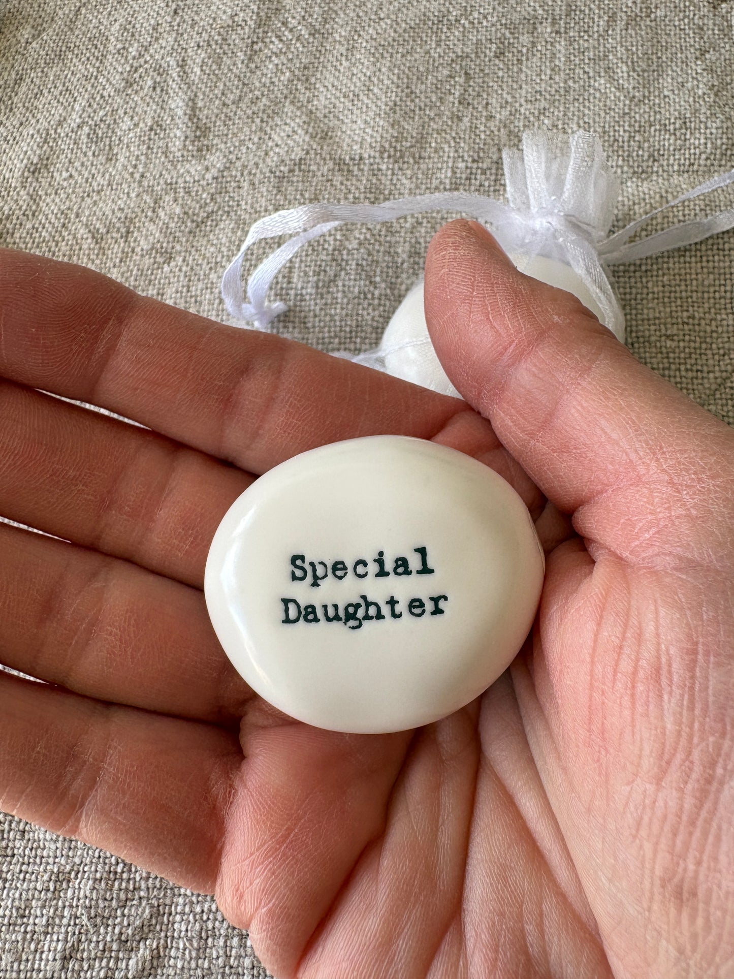 Special Daughter, Keepsake Pebble in Gift Bag
