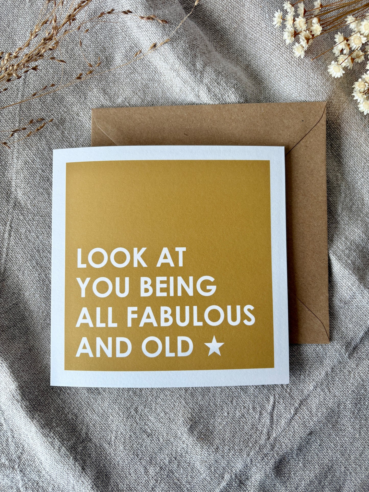 Fabulous and Old, Card