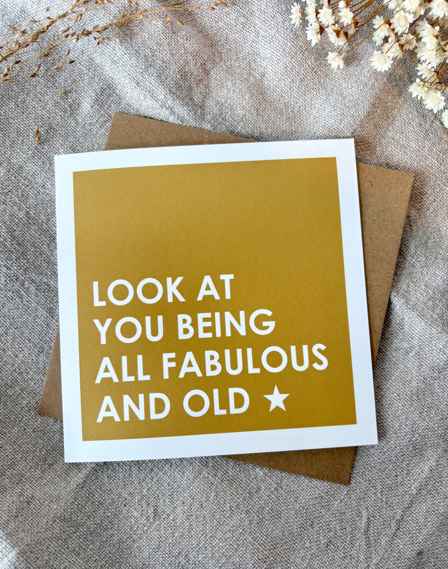 Fabulous and Old, Card