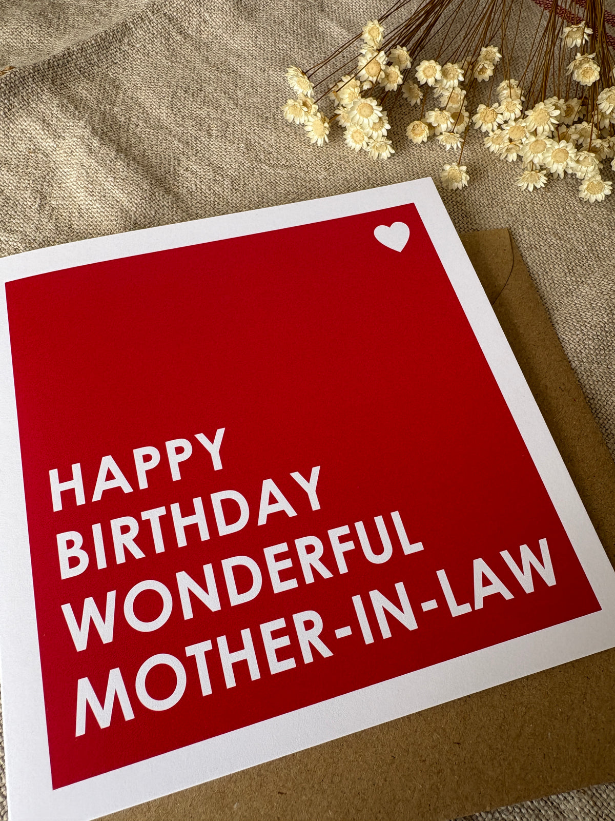 Mother-In-Law, Birthday Card