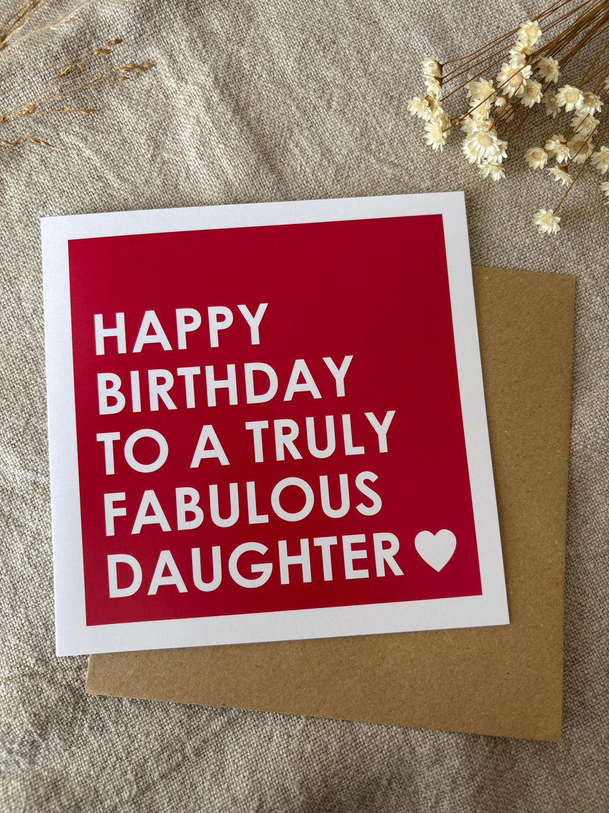Fabulous Daughter, Birthday Card