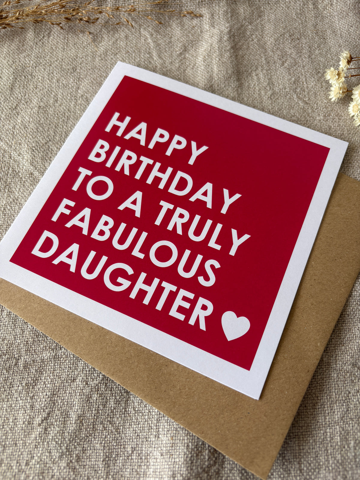 Fabulous Daughter, Birthday Card