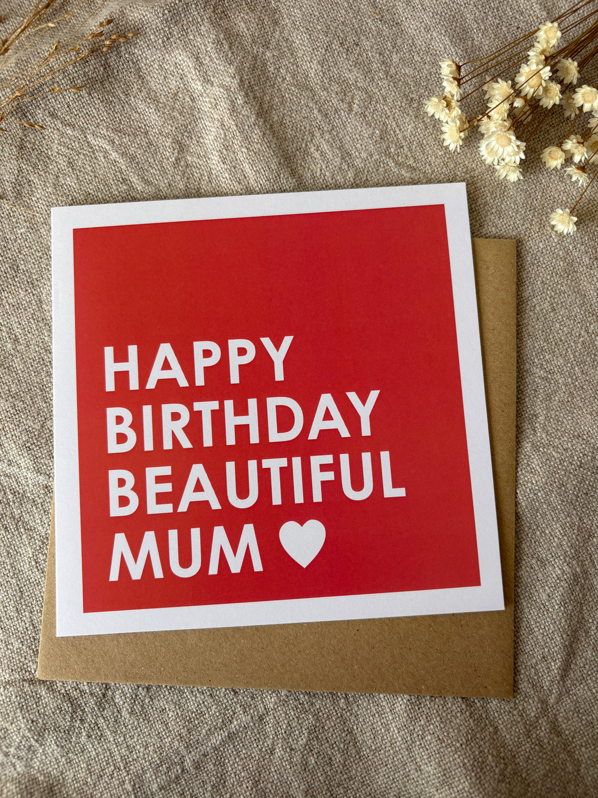 Beautiful Mum, Birthday Card