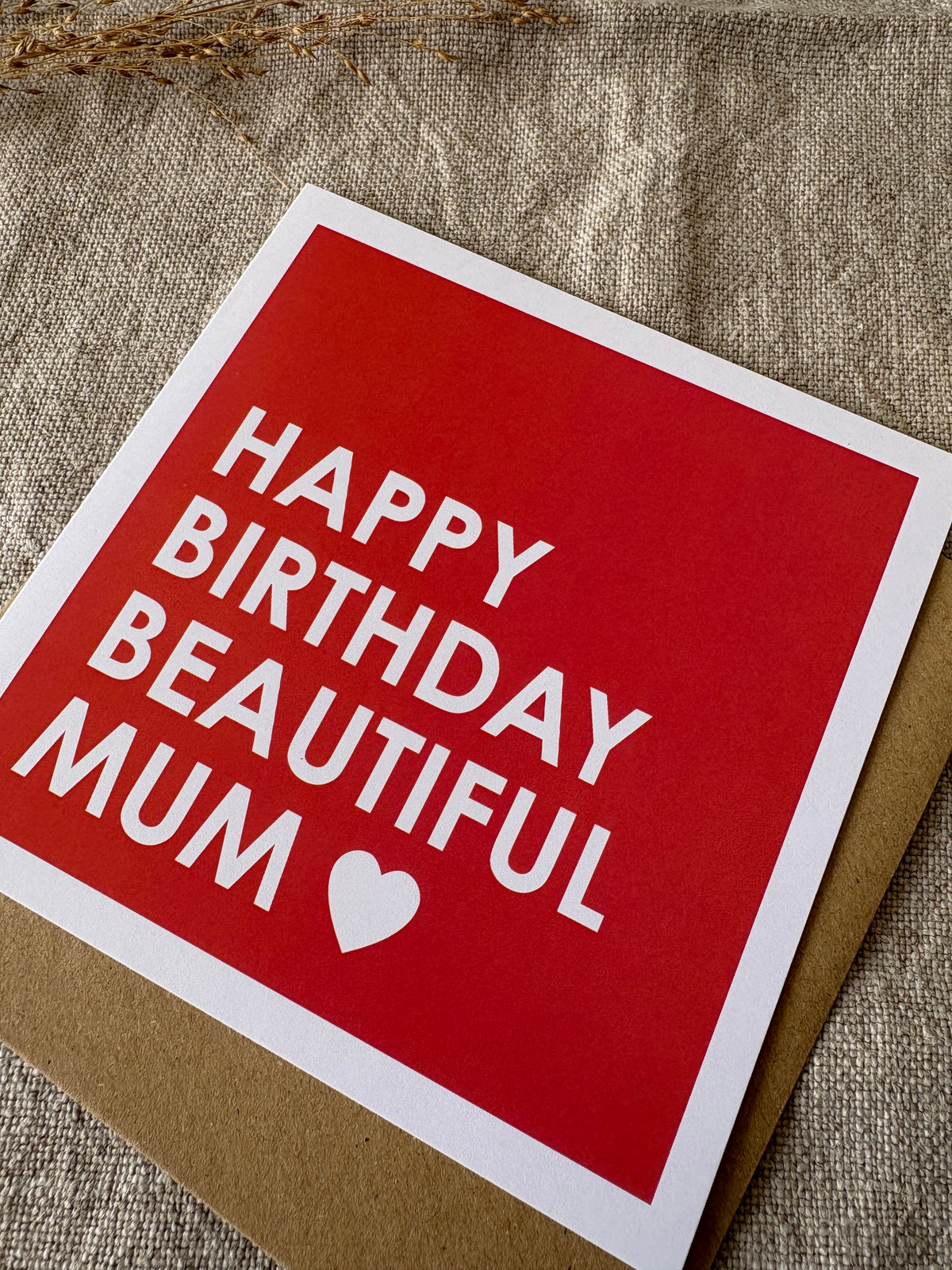 Beautiful Mum, Birthday Card
