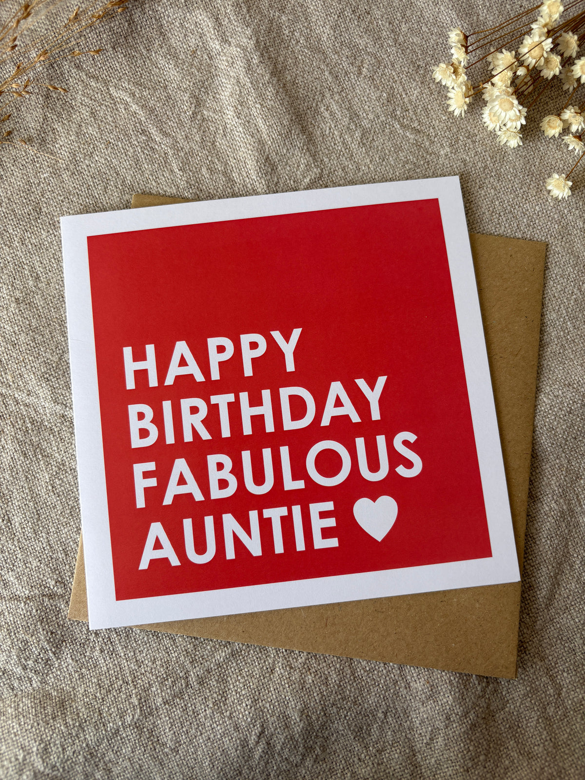 Fabulous Auntie, Birthday Card