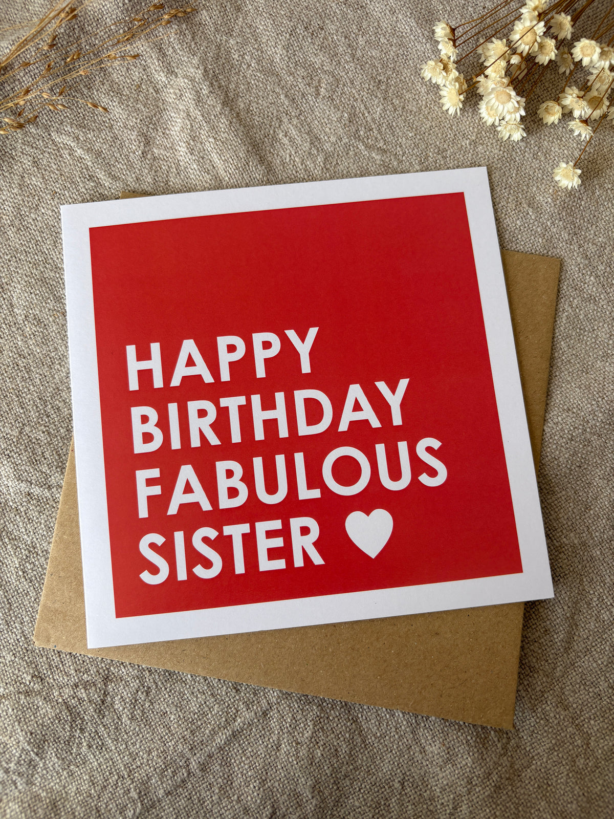 Fabulous Sister, Birthday Card