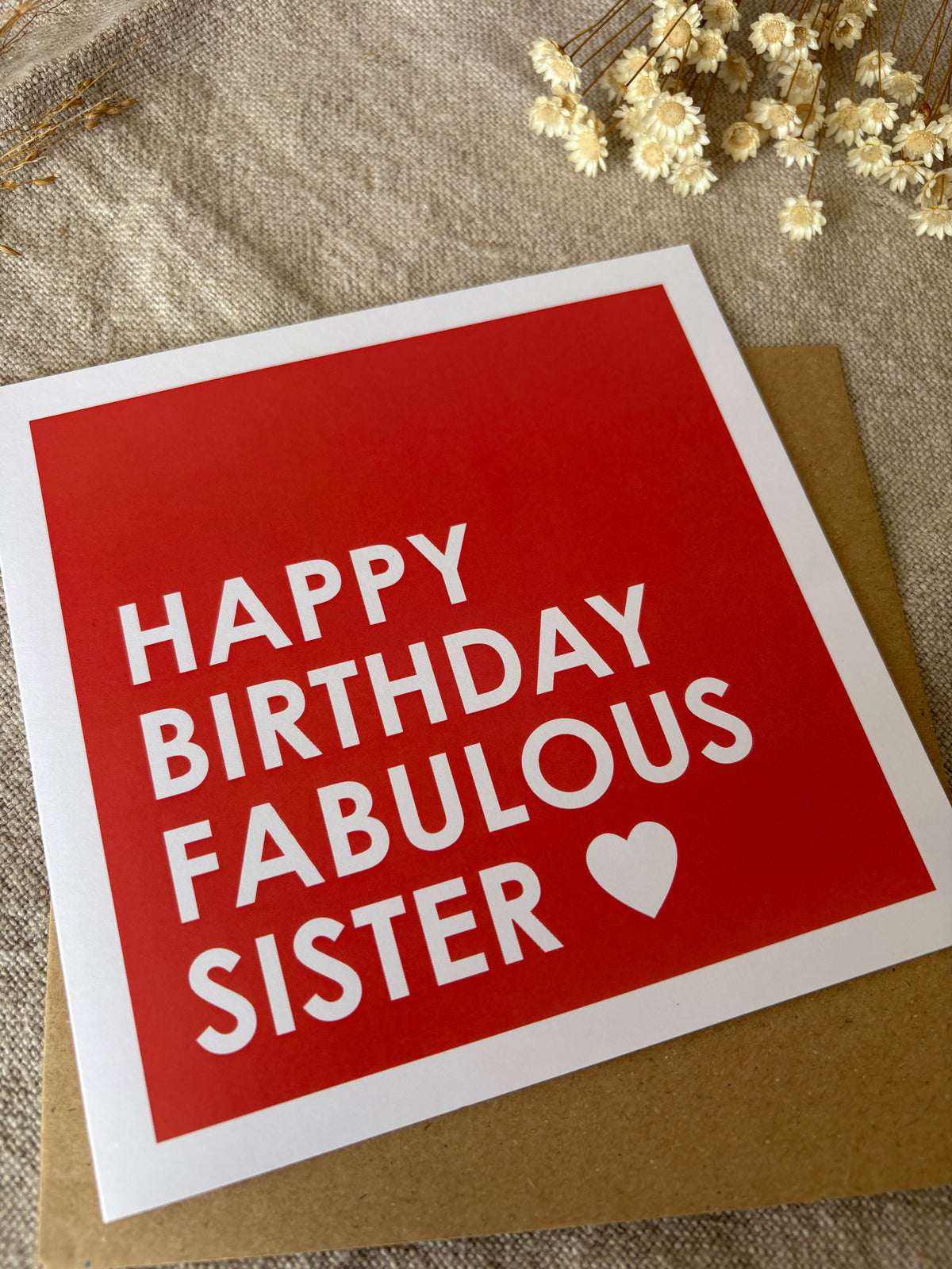 Fabulous Sister, Birthday Card