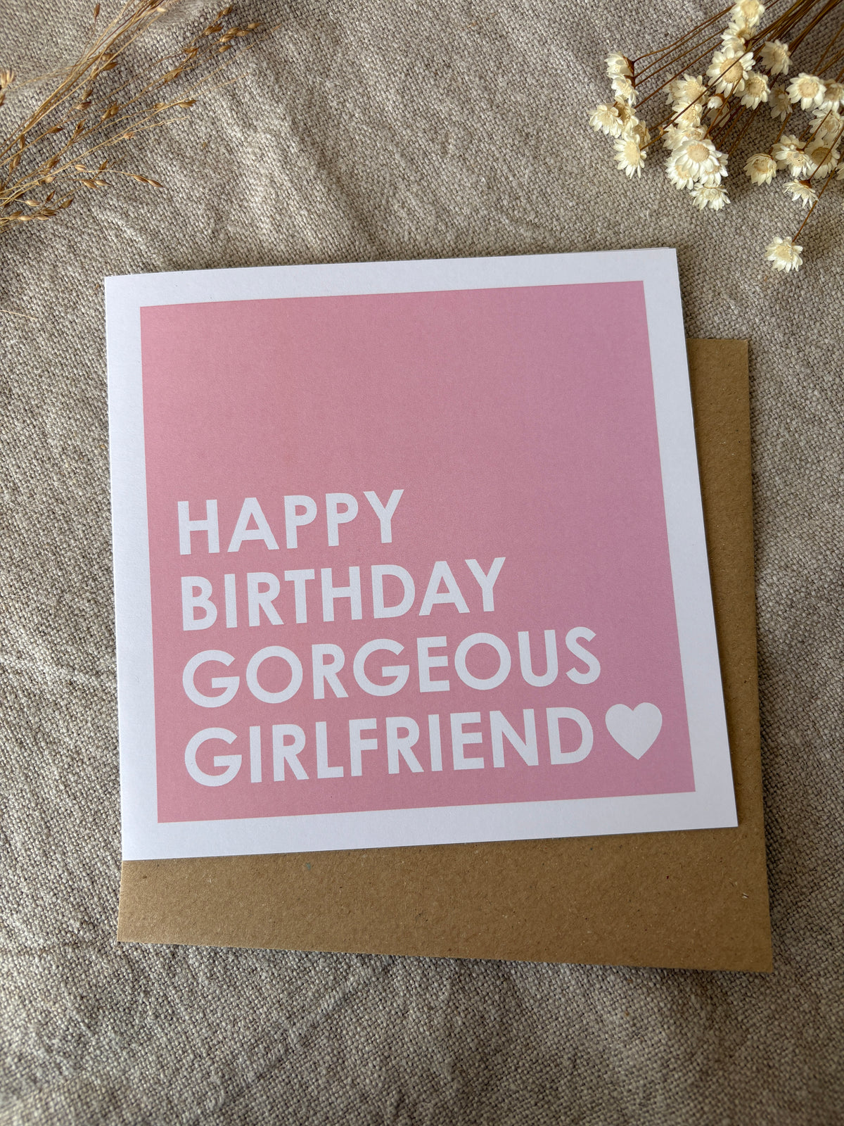 Gorgeous Girlfriend, Birthday Card