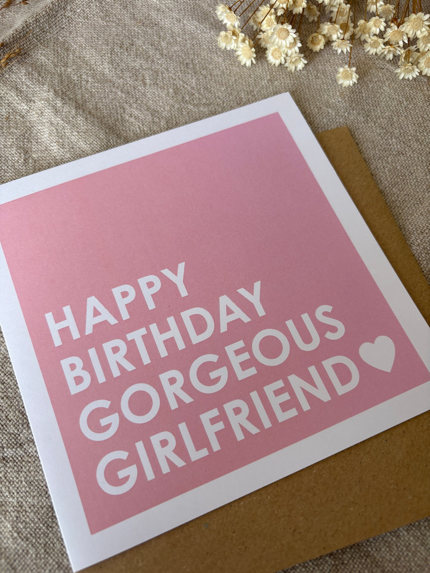 Gorgeous Girlfriend, Birthday Card