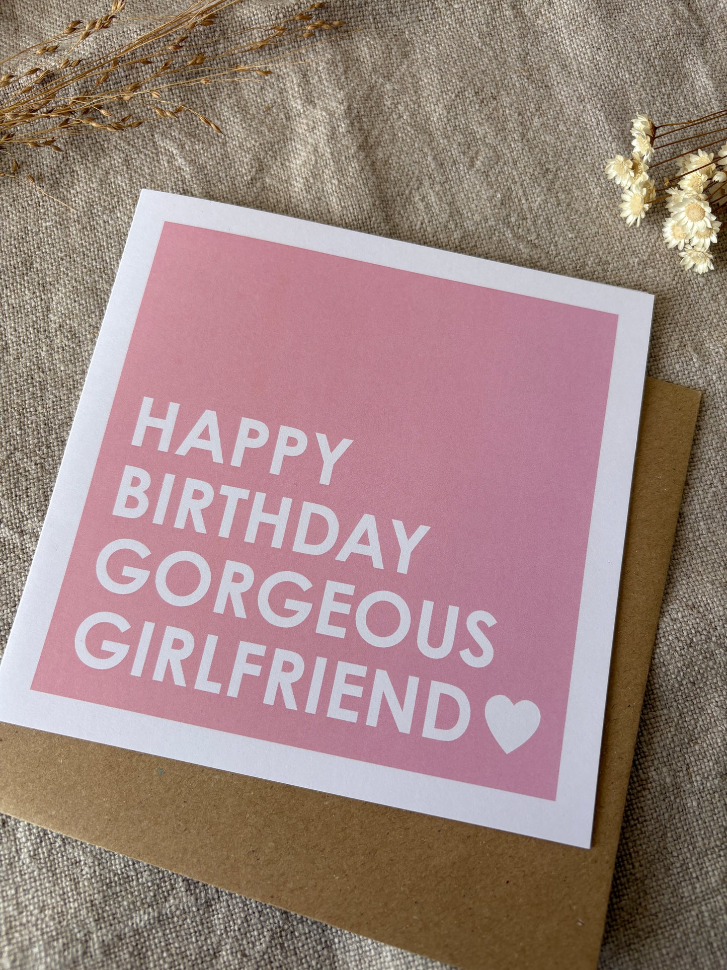Gorgeous Girlfriend, Birthday Card