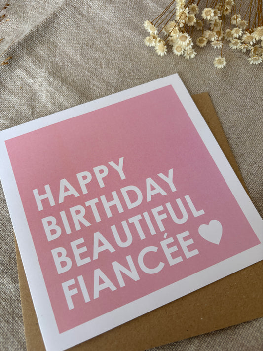 Beautiful Fiancée, Birthday Card