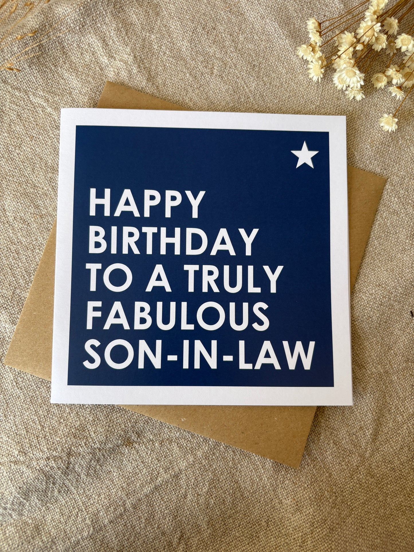 Fabulous Son-In-Law, Birthday Card
