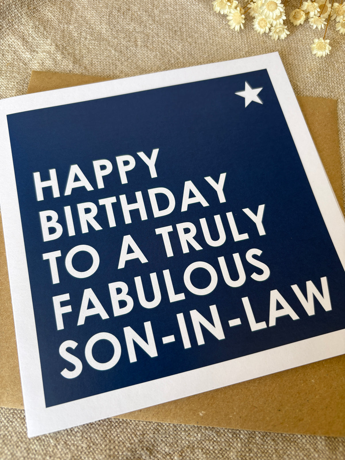 Fabulous Son-In-Law, Birthday Card