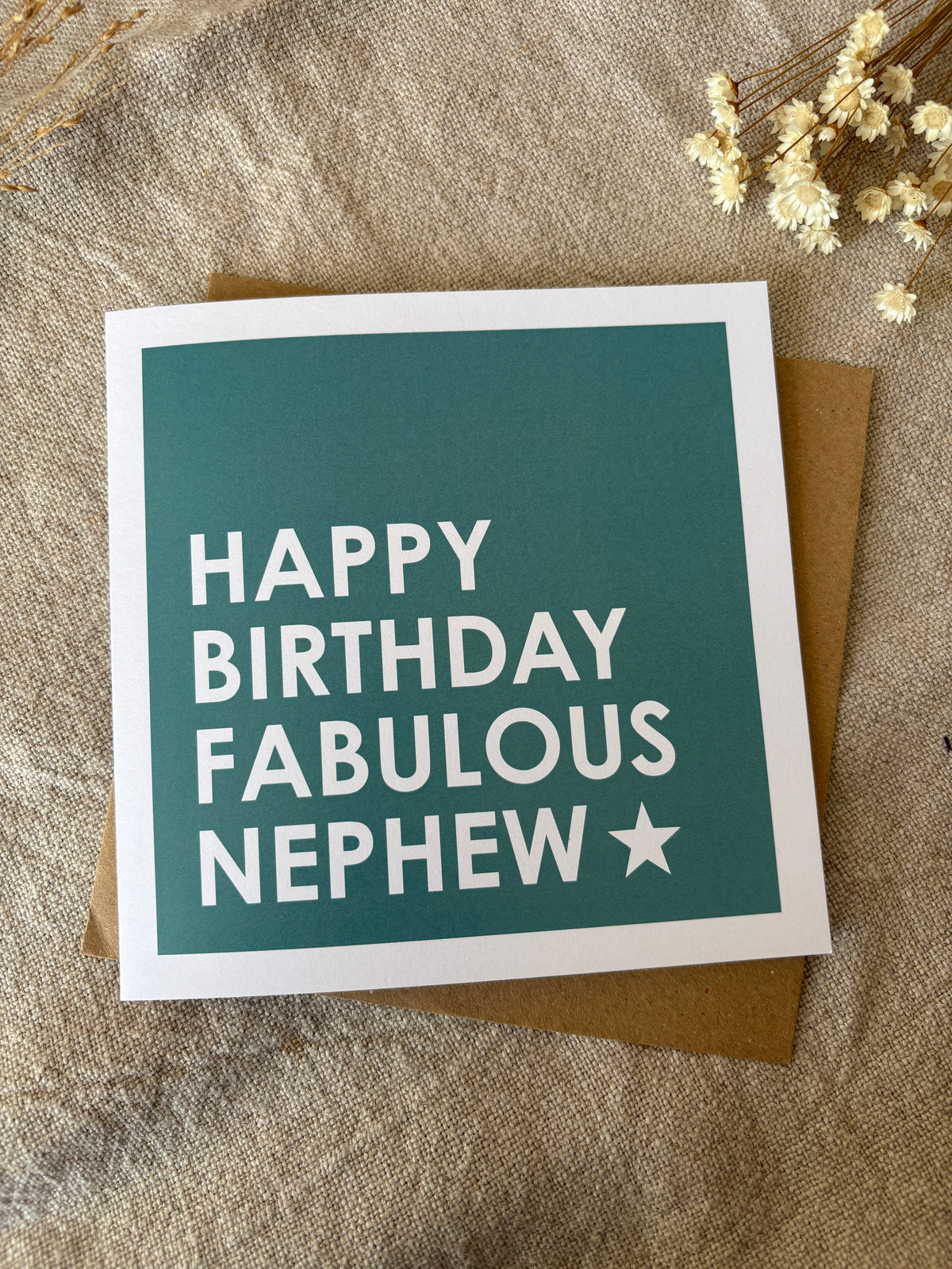 Fabulous Nephew, Birthday Card