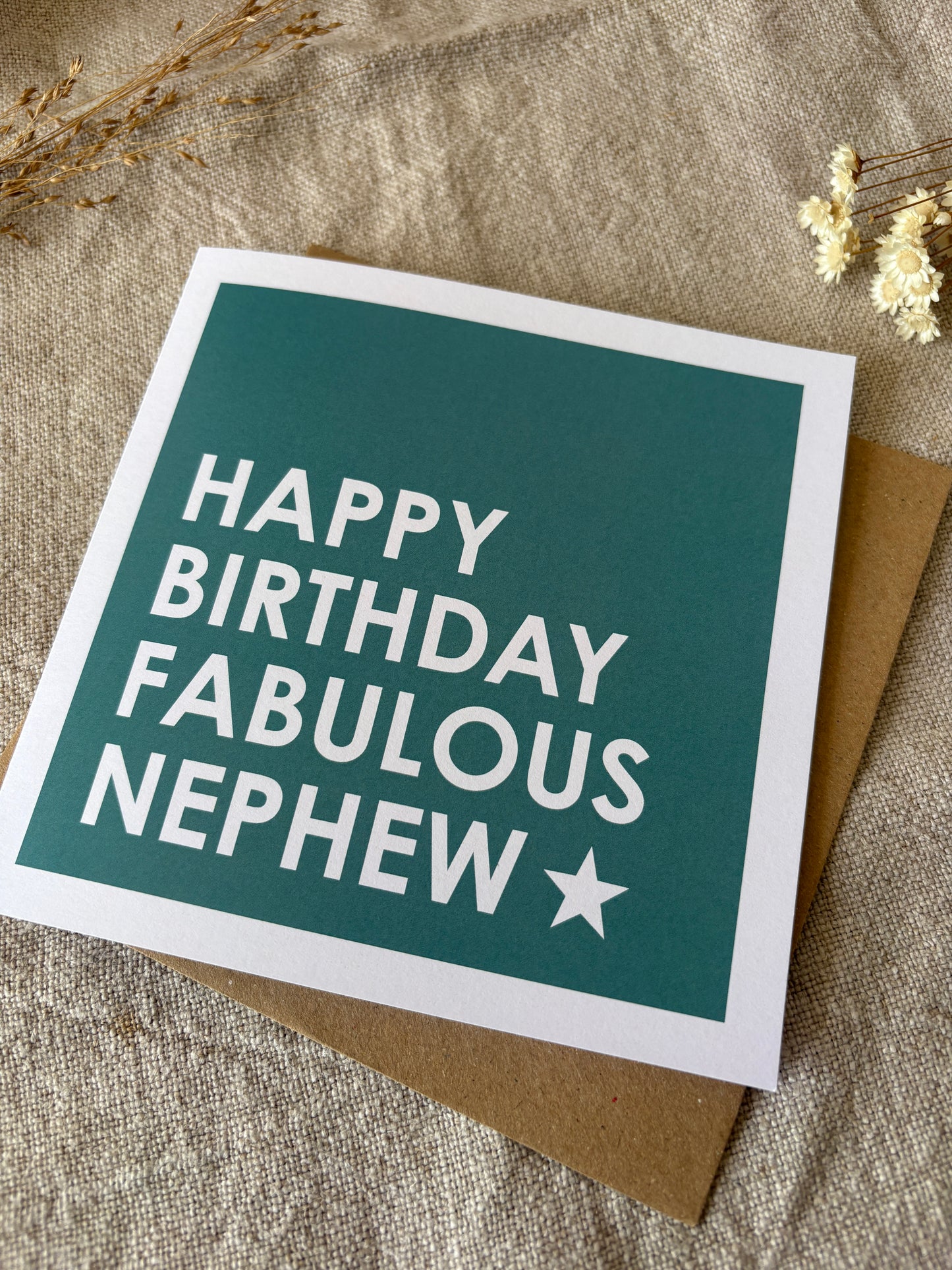 Fabulous Nephew, Birthday Card