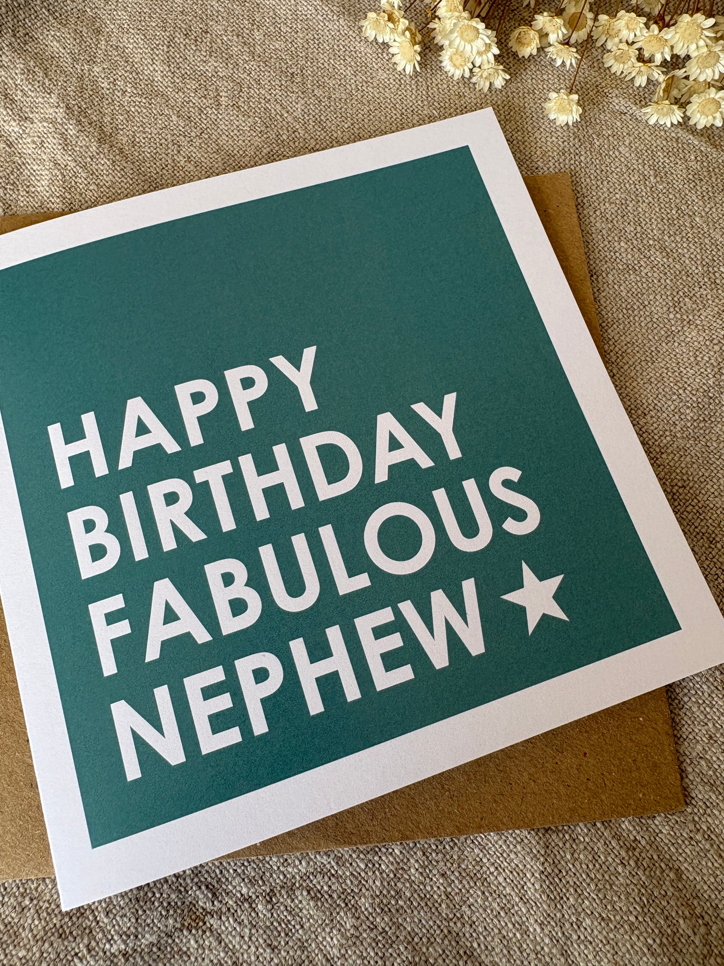 Fabulous Nephew, Birthday Card