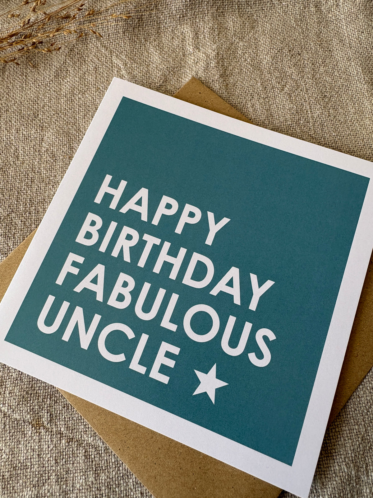 Fabulous Uncle, Birthday Card
