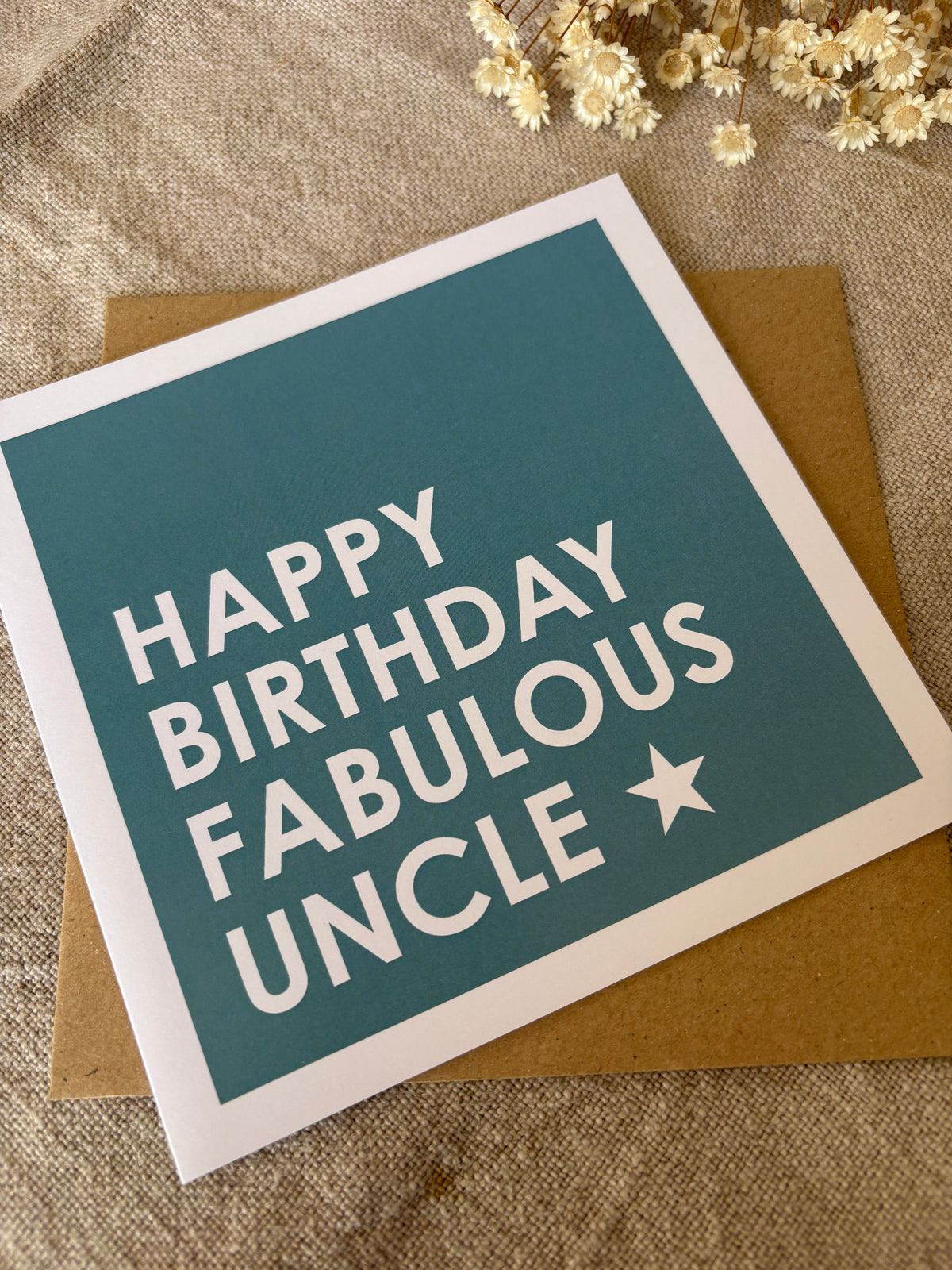 Fabulous Uncle, Birthday Card