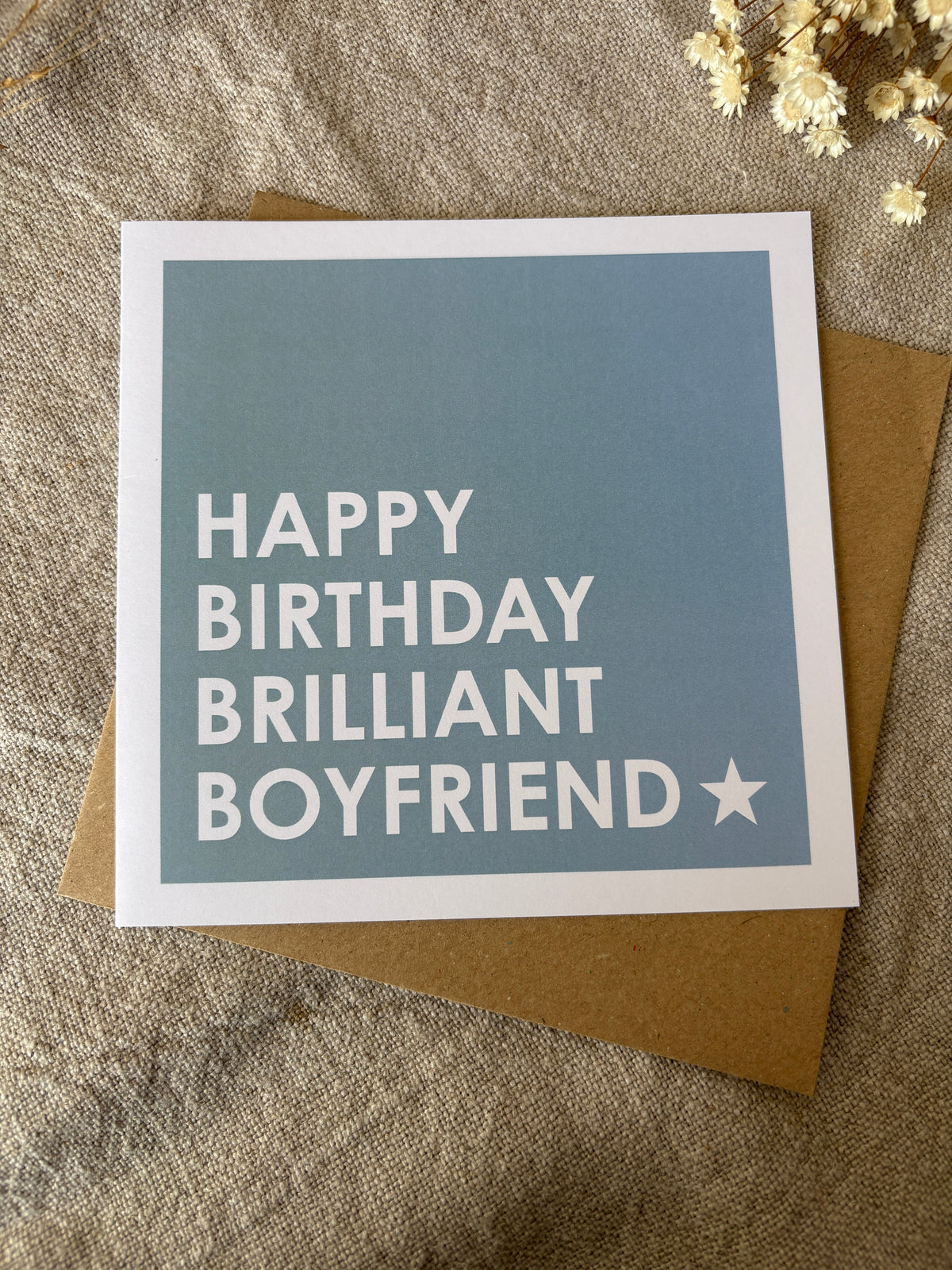 Brilliant Boyfriend, Birthday Card