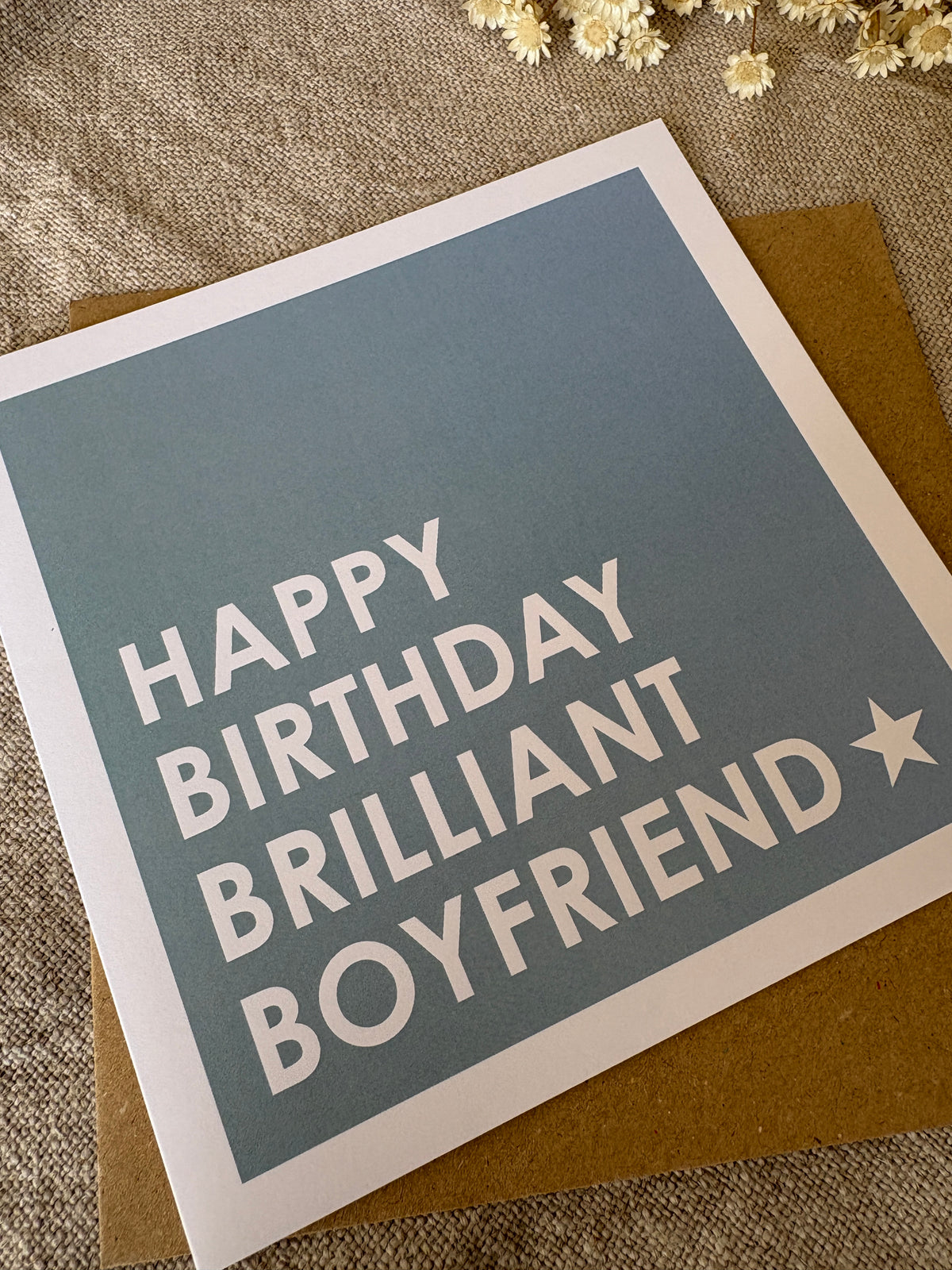 Brilliant Boyfriend, Birthday Card