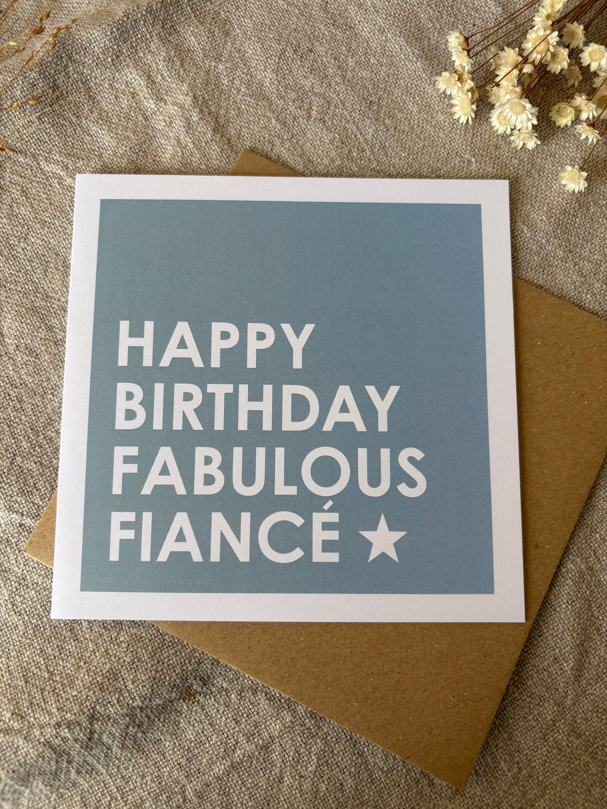 Fabulous Fiancé, Birthday Card