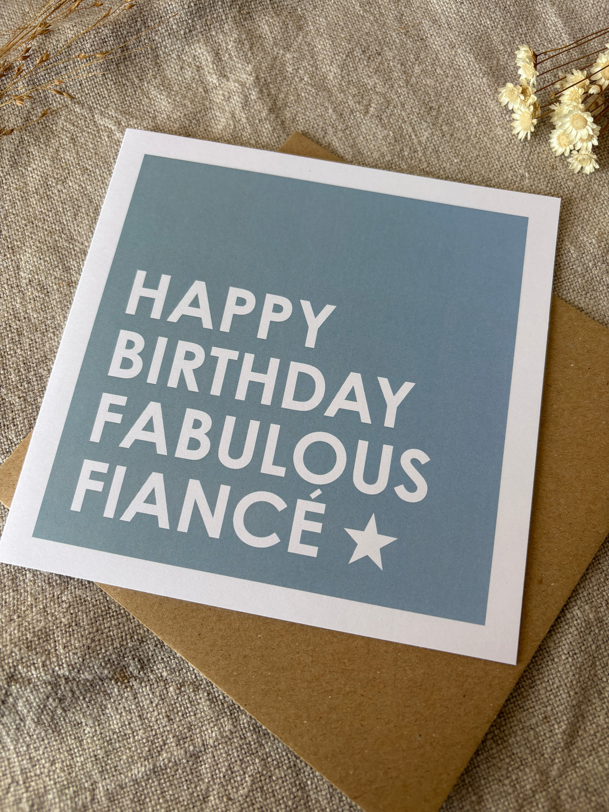 Fabulous Fiancé, Birthday Card