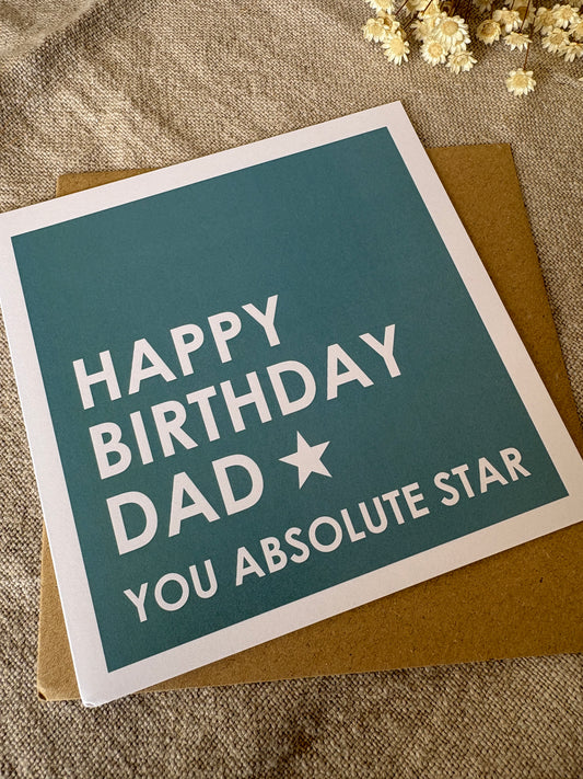 Dad, Birthday Card