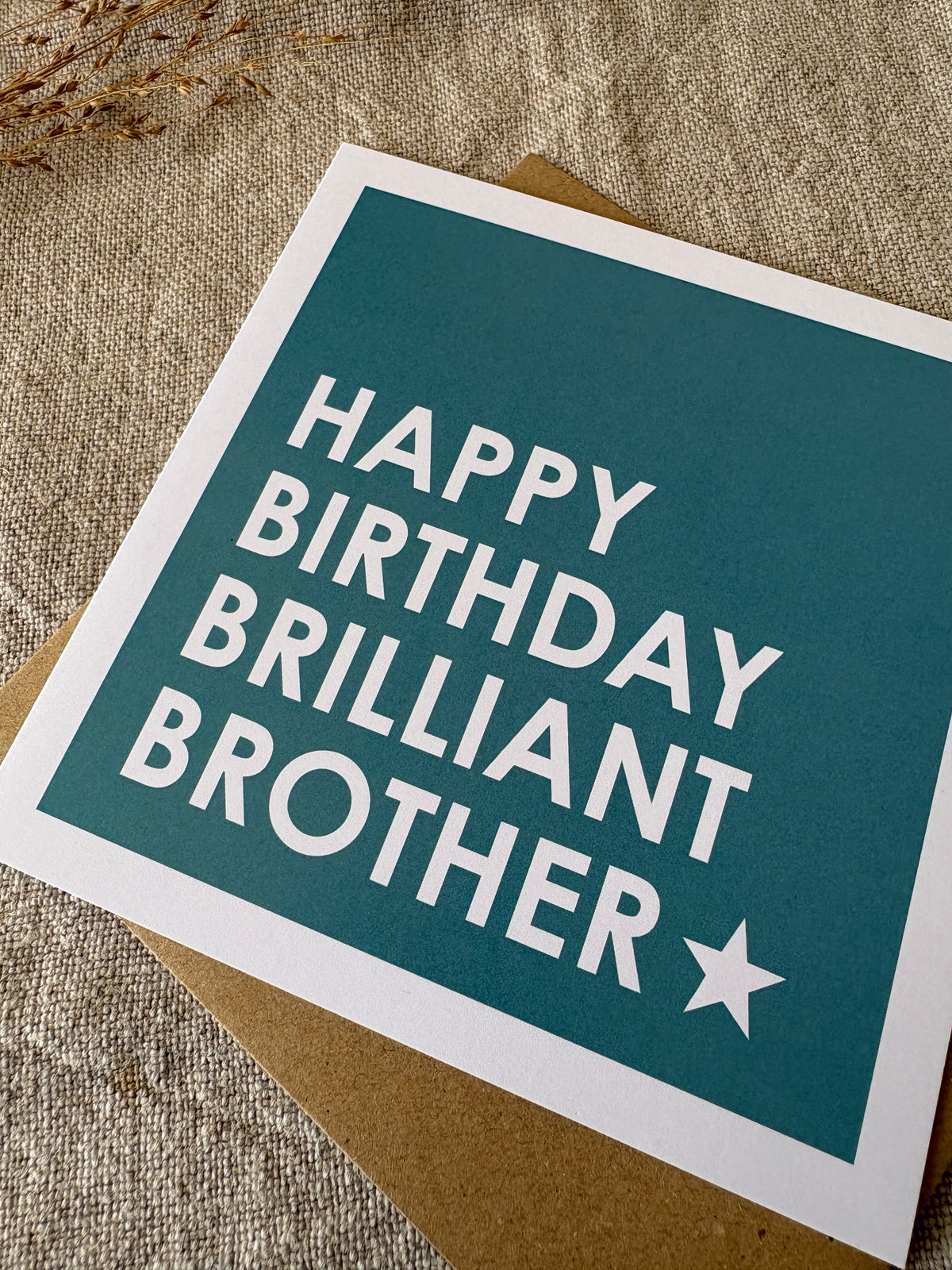 Brilliant Brother, Birthday Card