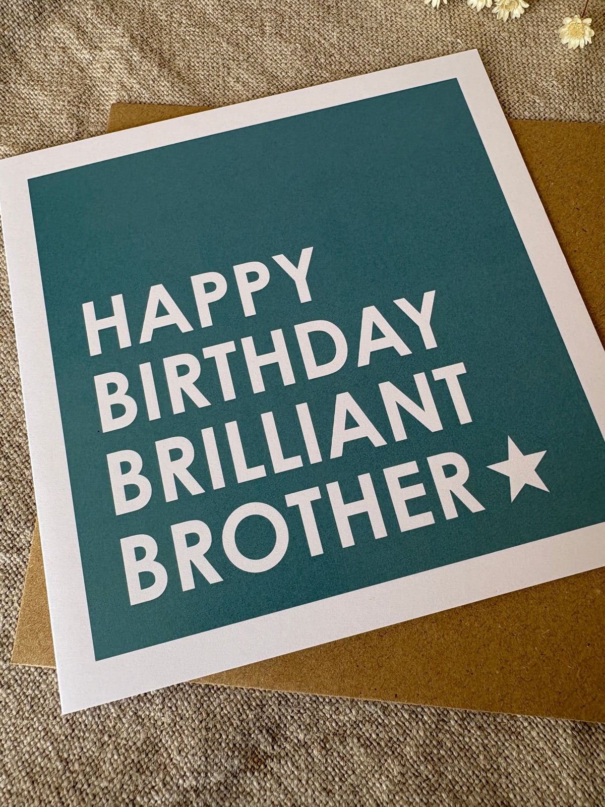Brilliant Brother, Birthday Card