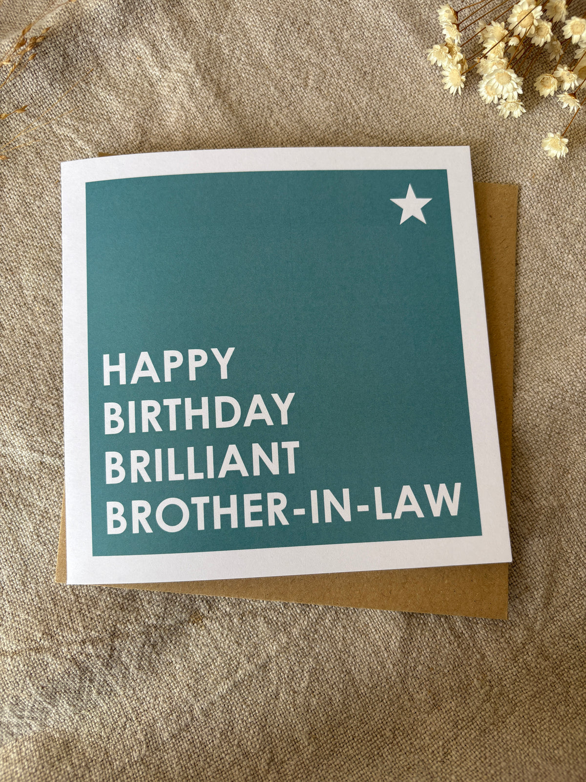 Brilliant Brother In Law, Birthday Card
