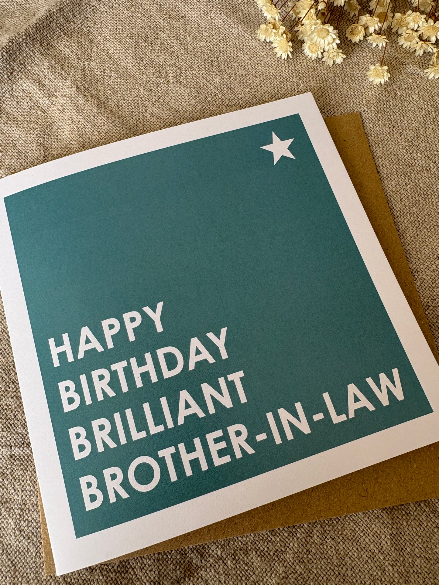 Brilliant Brother In Law, Birthday Card