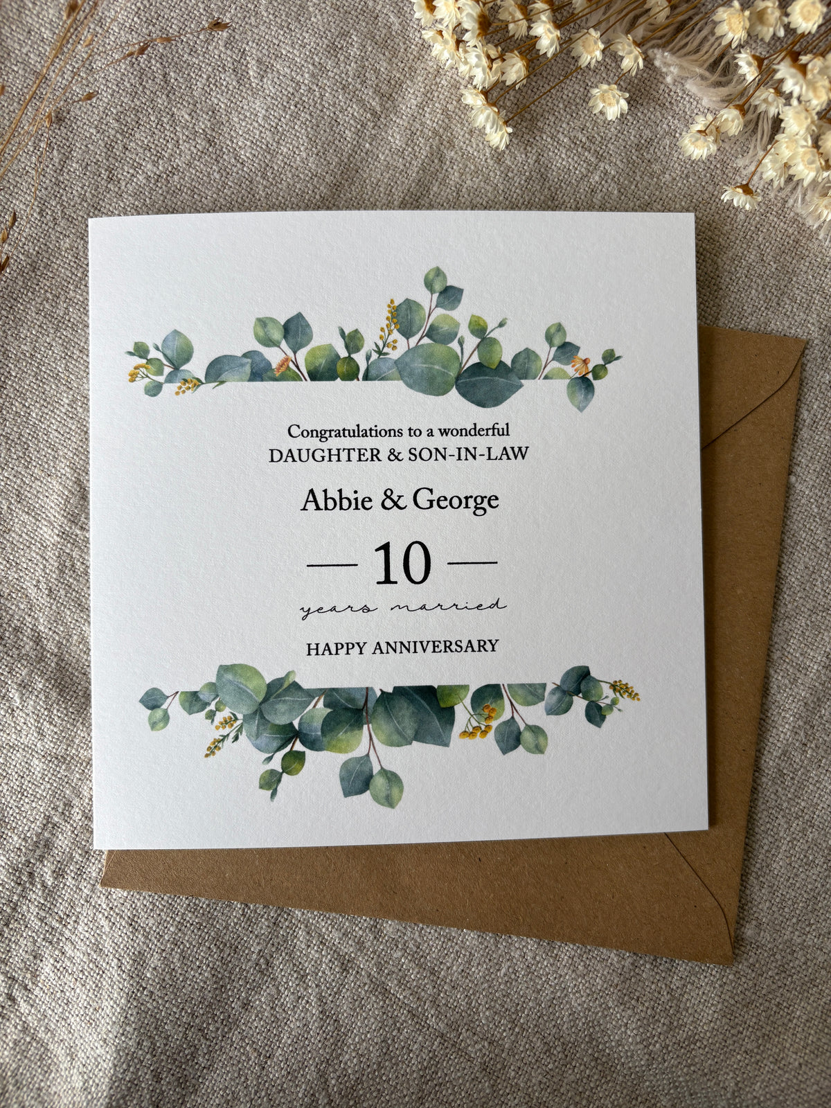 Personalised Anniversary Card For Daughter / Son