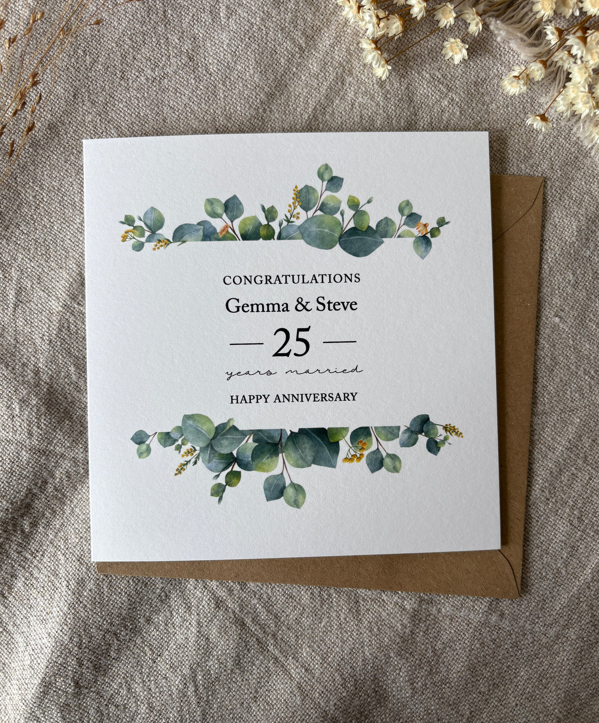 Friend / Relation, Personalised Anniversary Card