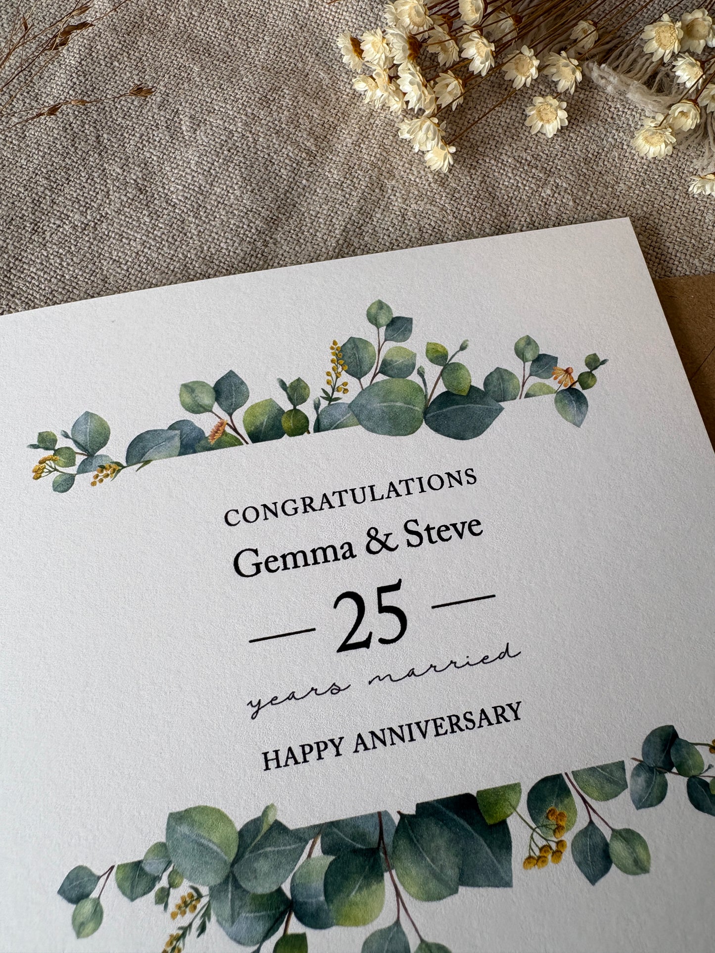 Friend / Relation, Personalised Anniversary Card