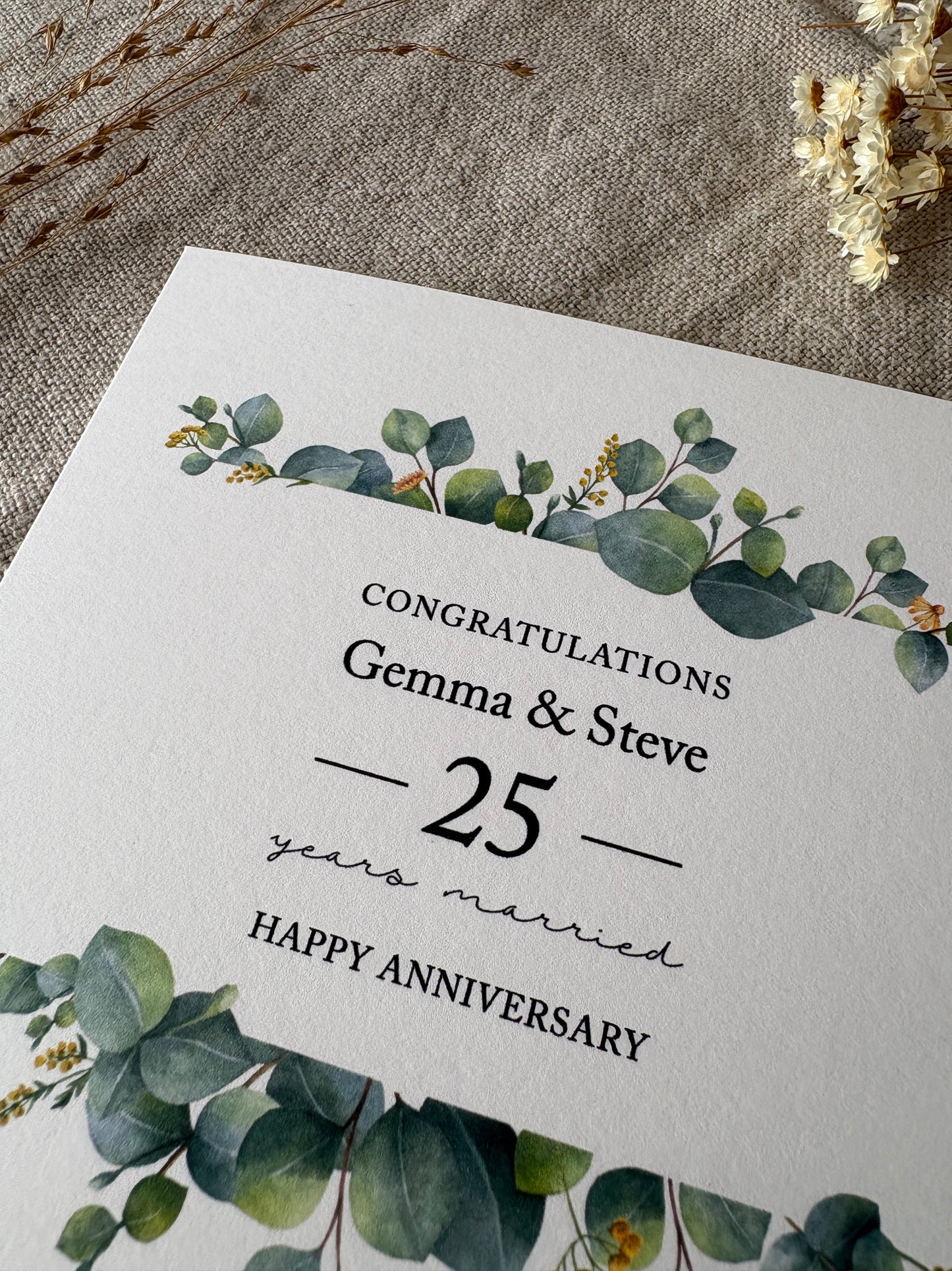 Friend / Relation, Personalised Anniversary Card