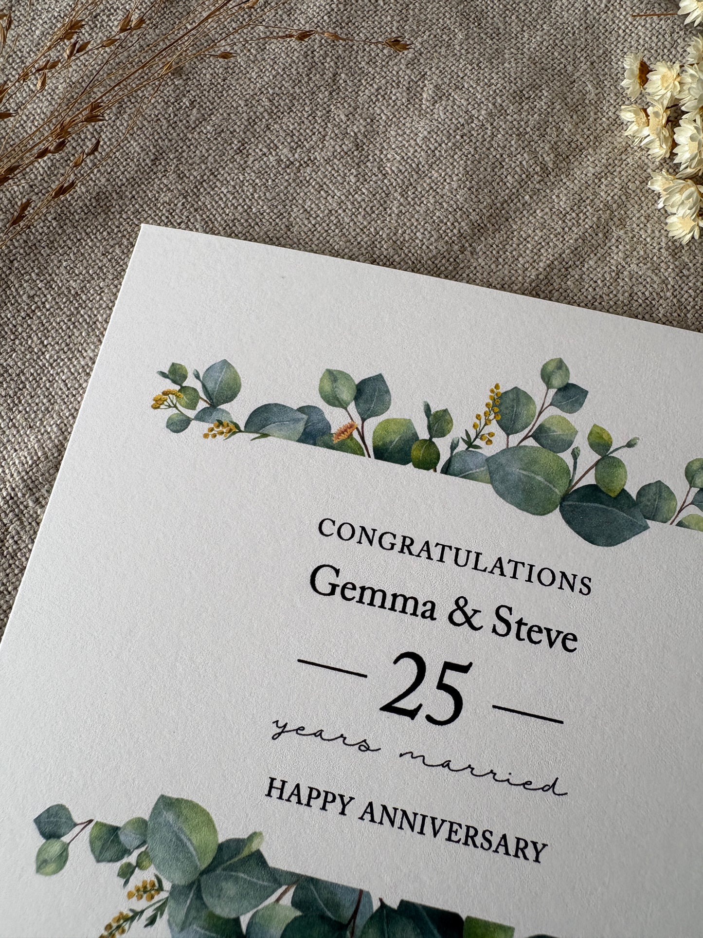 Friend / Relation, Personalised Anniversary Card