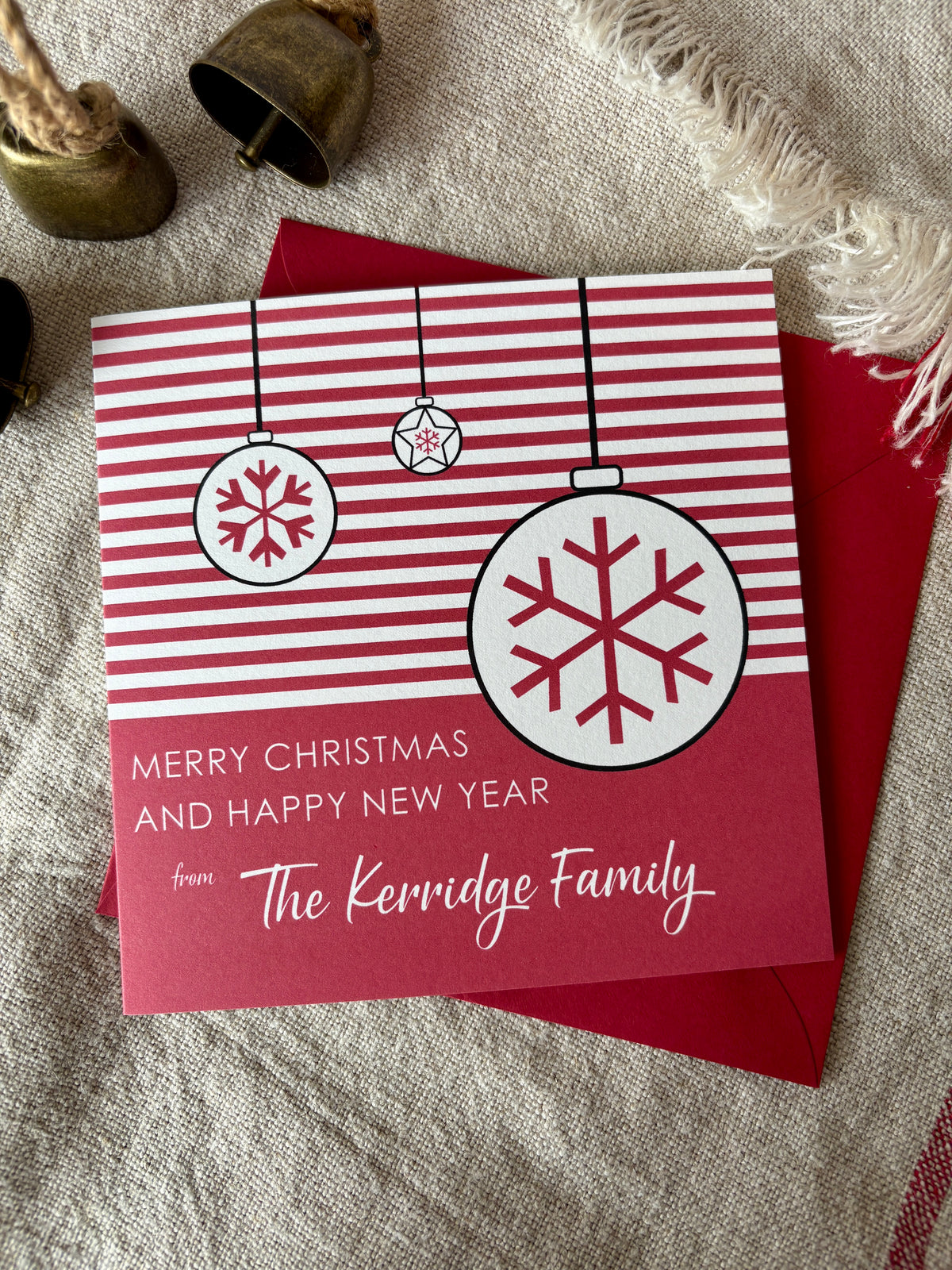 Personalised Christmas Card - Single & Pack - 079