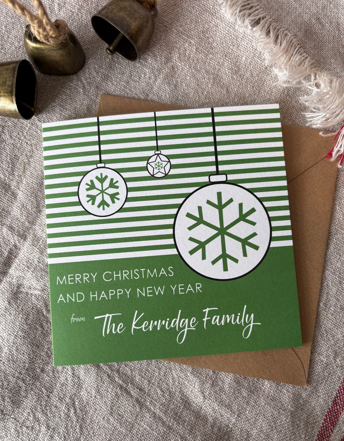 Personalised Christmas Card - Single & Pack - 078