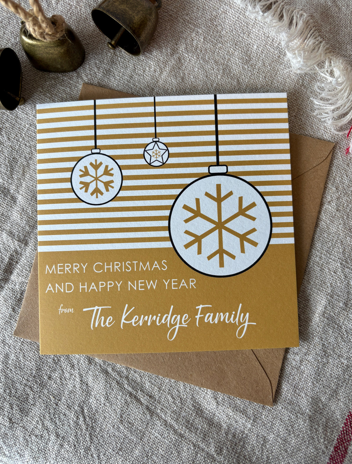 Personalised Christmas Card - Single & Pack - 080