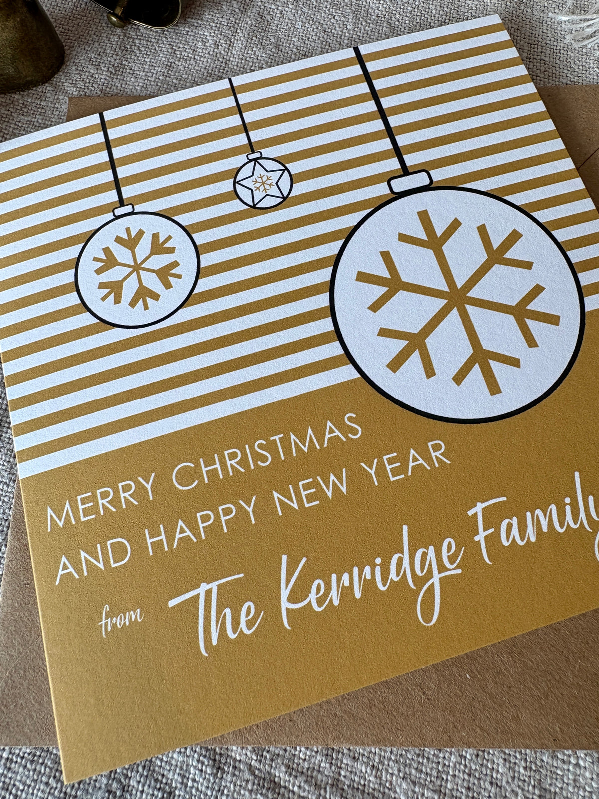 Personalised Christmas Card - Single & Pack - 080