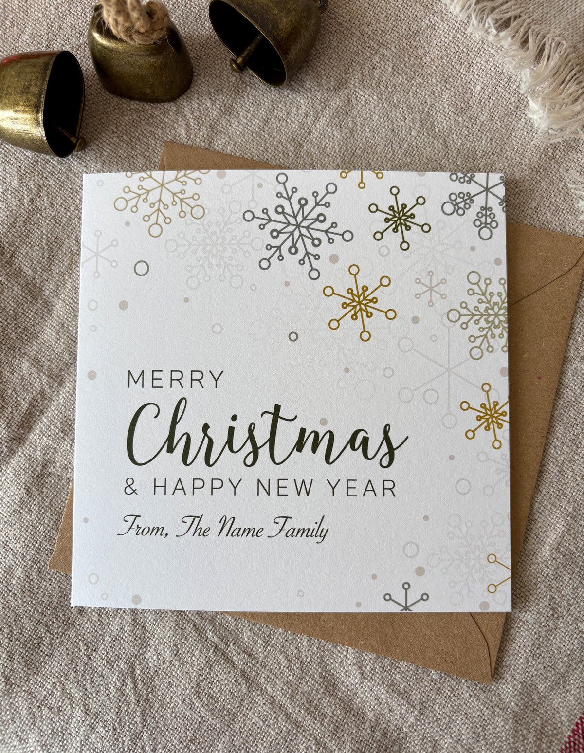 Personalised Christmas Card - Single & Pack - 030