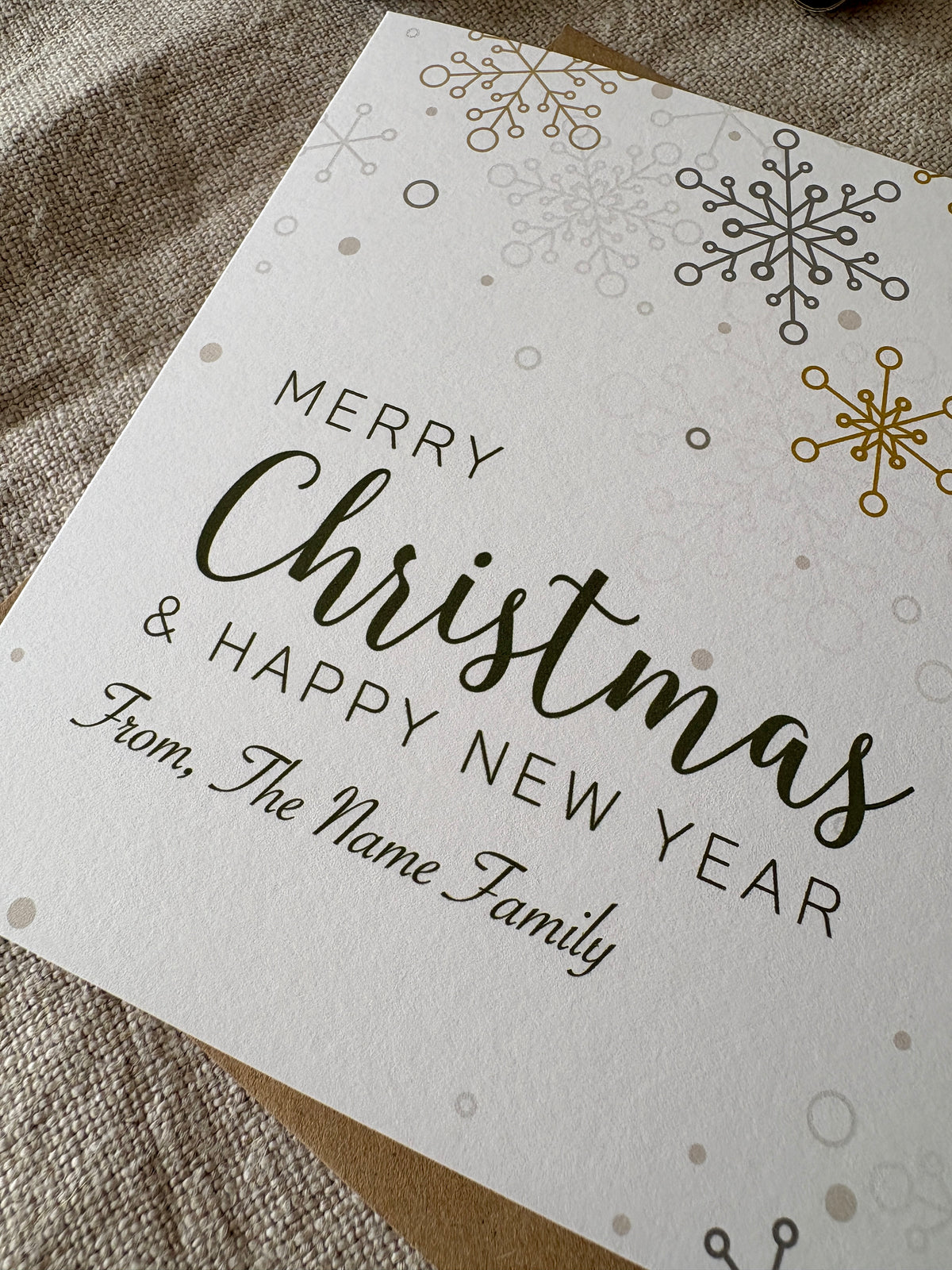 Personalised Christmas Card - Single & Pack - 030