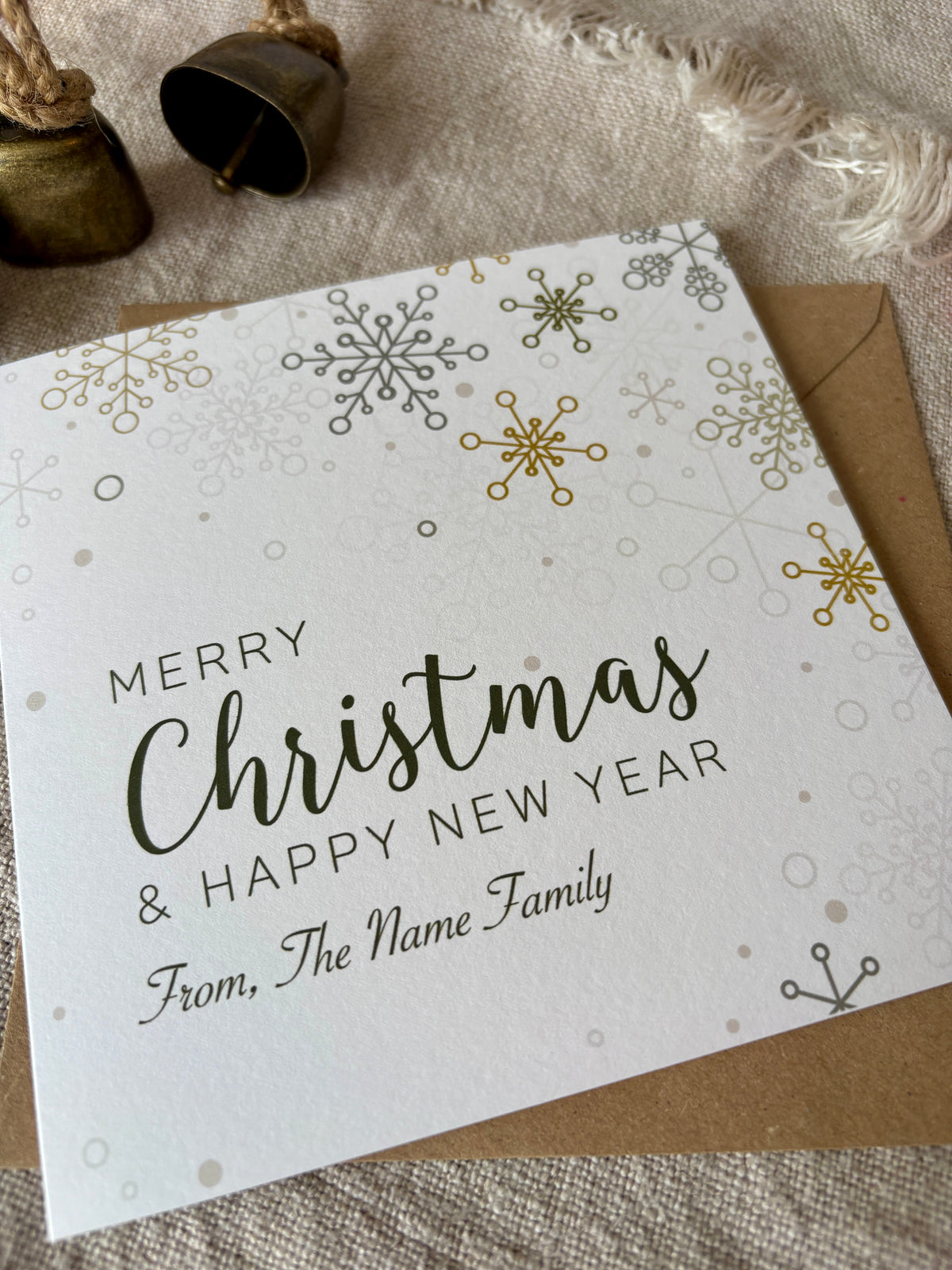 Personalised Christmas Card - Single & Pack - 030