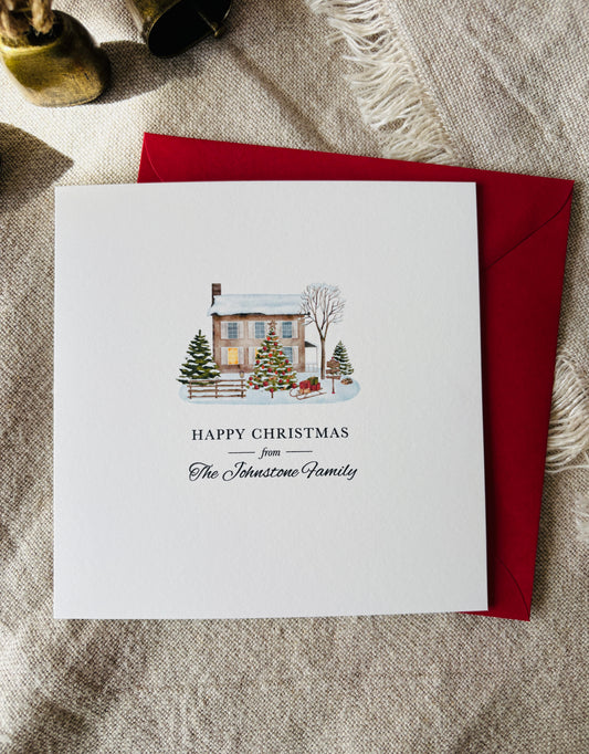 Personalised Christmas Card - Single & Pack - 066